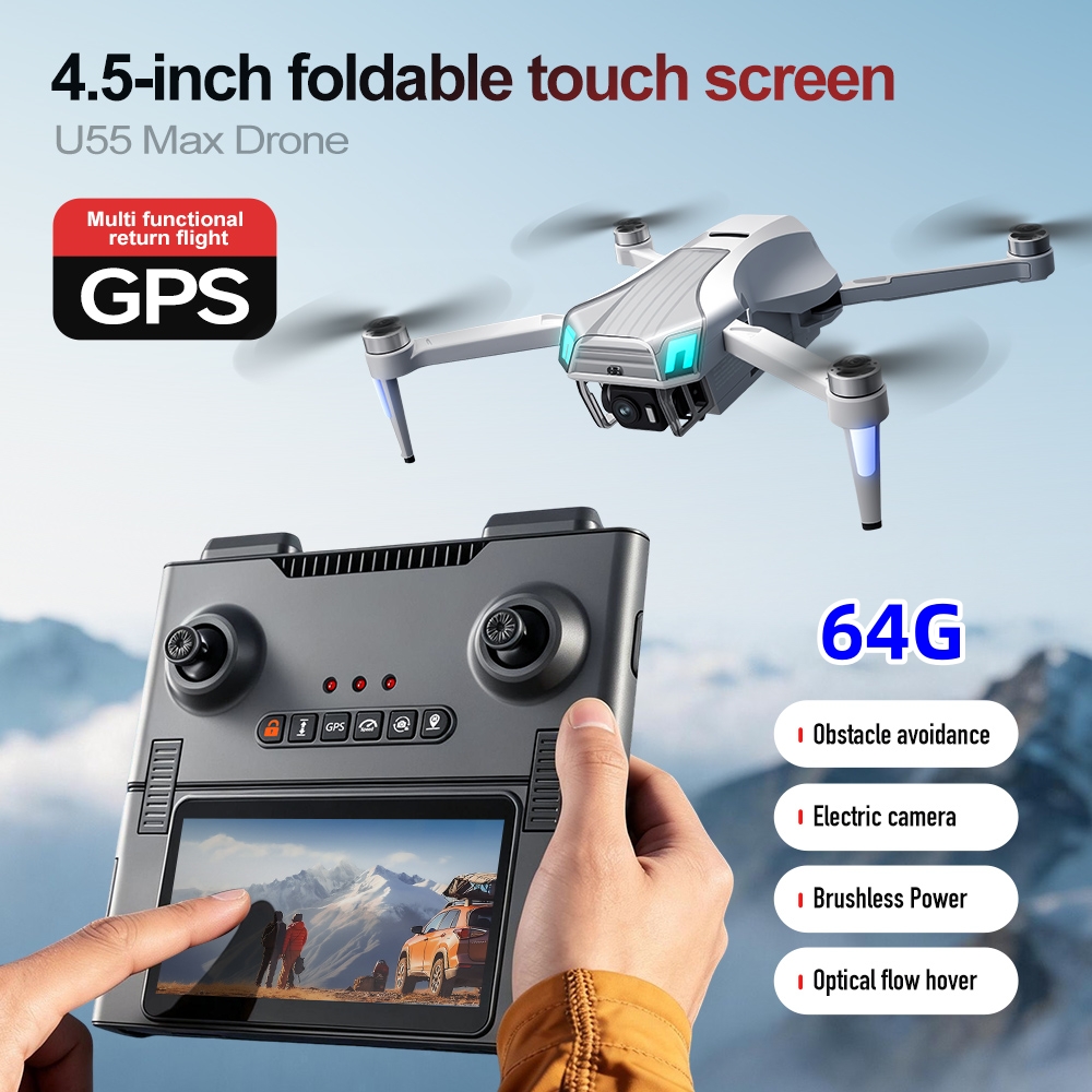 NCZOBOE U55 옵티컬 플로우 GPS 드론 4K  - Drone Gimbal 2 Axis 리뷰 및 가격